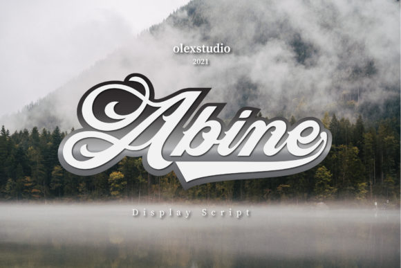 Abine: A Bold Retro Display Font for Editorial Impact
