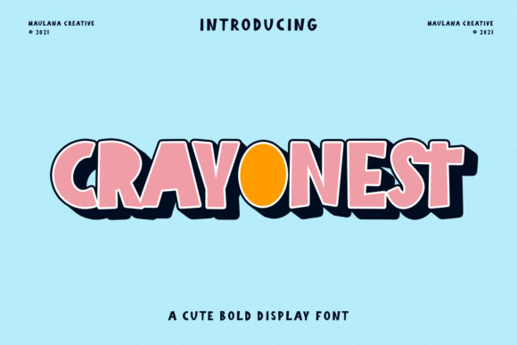 Crayonest: A Playful Display Font That Feels Like Childhood Joy