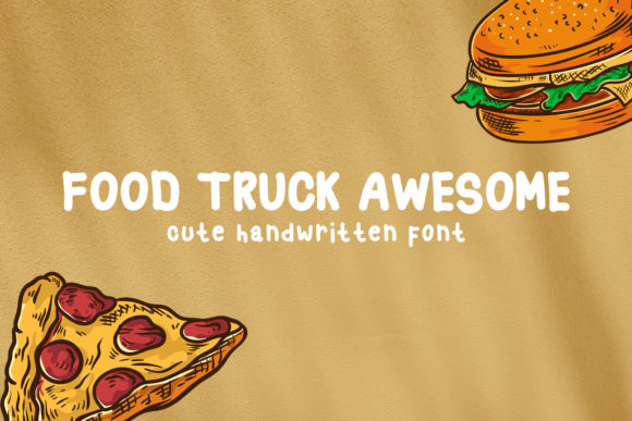 Food Truck Awesome: A Display Font That Stops Scrolling