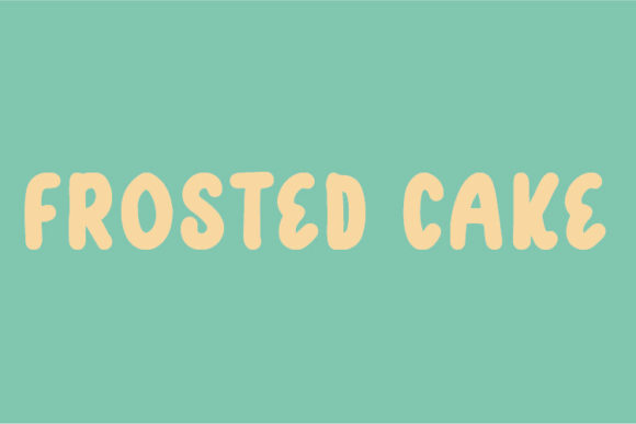 Frosted Cake: A Clean Display Font for Digital Branding