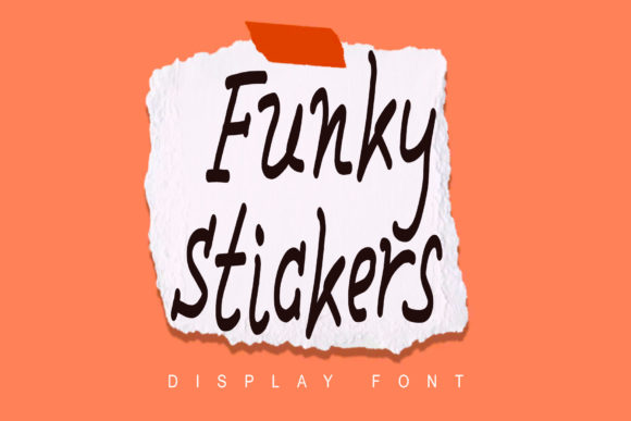 Funky Stickers: A Display Font That Grabs Attention—Strategically