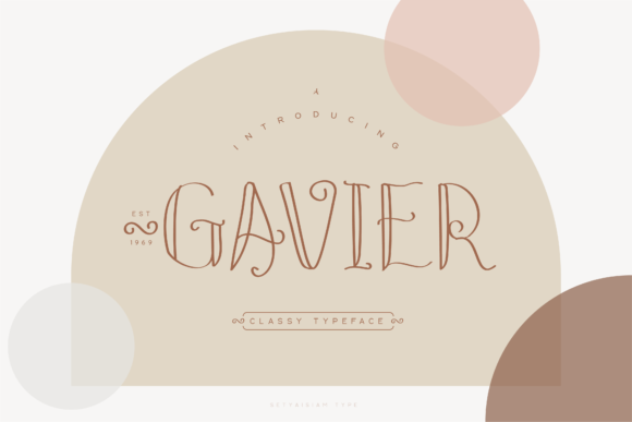 Gavier: A Display Font That Earns Its Space