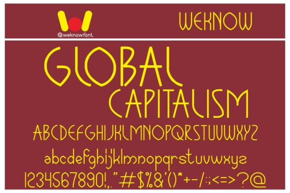 Global Capitalism: A Display Font That Anchors Digital Branding