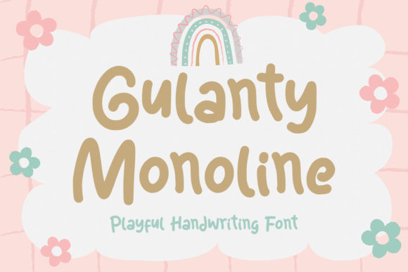Gulanty Monoline: A Whimsical Display Font for Handmade Charm