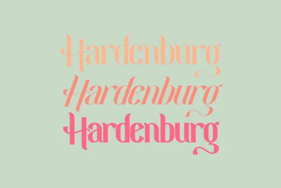 Hardenburg: A Stylish Display Font for Modern Web Design
