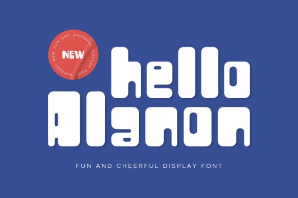 Hello Alanon: A Bold Display Font for Handmade Brands