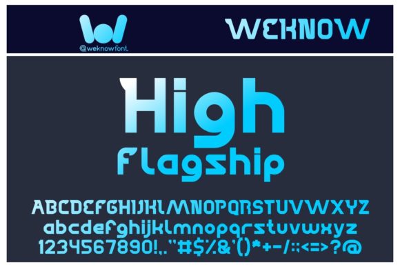 High Flagship: A Futuristic Display Font That Lands With Impact