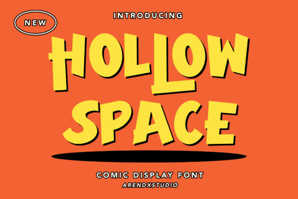 Hollow Space: A Playful Display Font for Handmade Charm