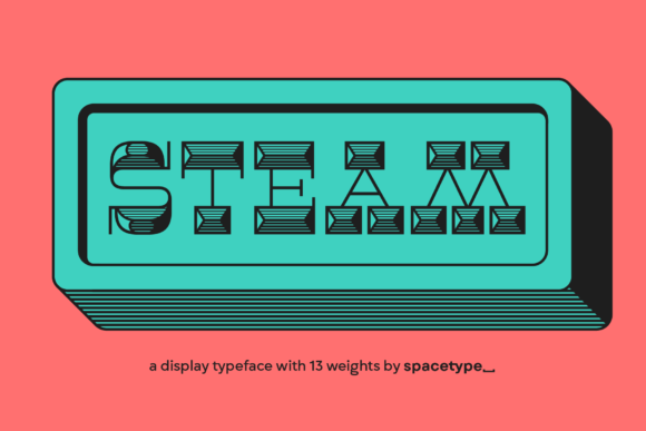 Steam Font: A Display Typeface That Builds Brand Trust