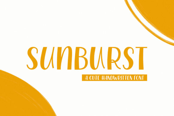 Sunburst Font: A Friendly Display Typeface for Campaign Visuals