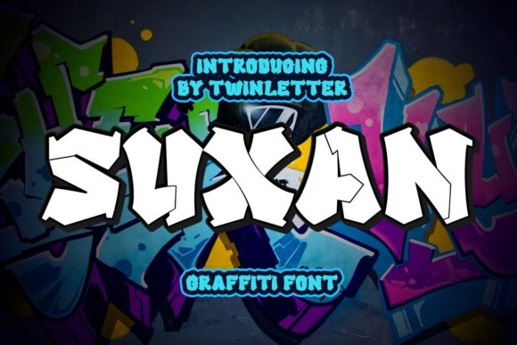 Suxan: A Bold Graffiti Display Font for Urban Branding