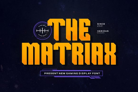 The Matriax: A Bold Display Font That Anchors Digital Branding