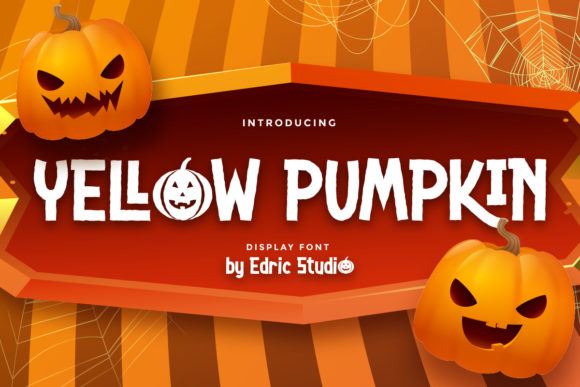 Yellow Pumpkin: A Spooky-Perfect Display Font for Handmade Creators